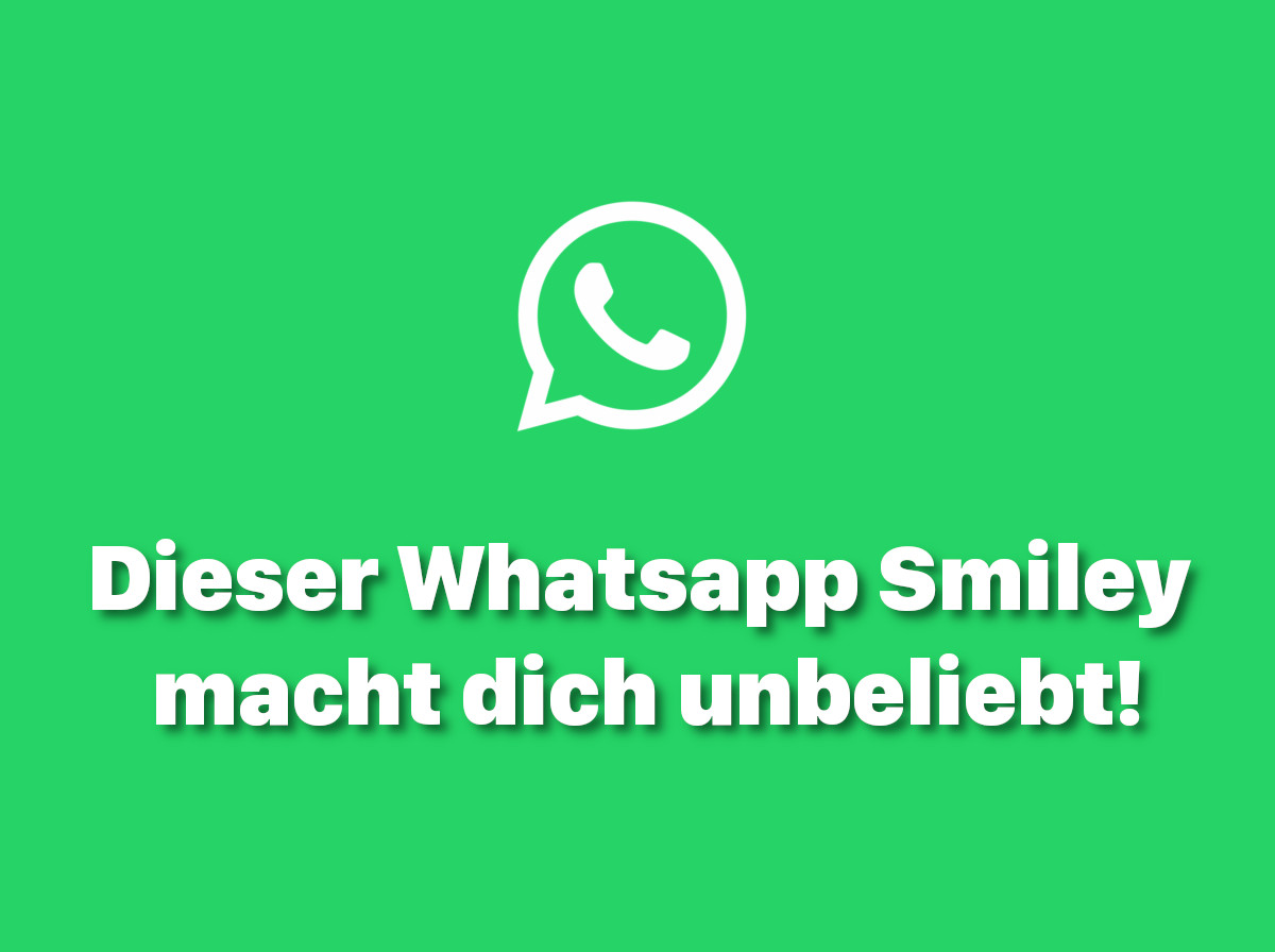 Smiley bedeutung whatsapp zwinker Männer und