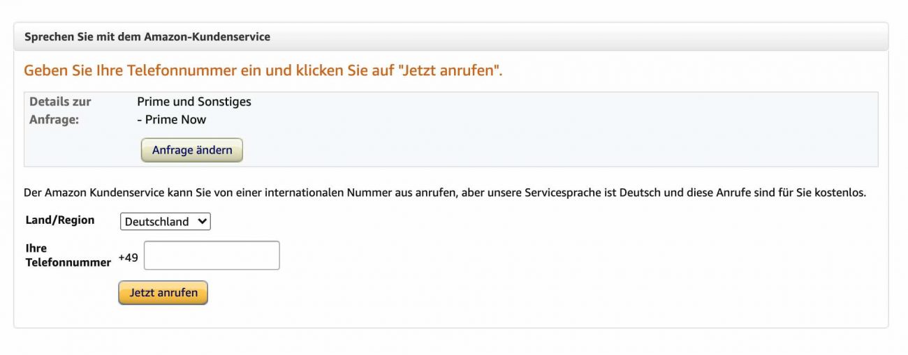 Amazon Kontakt & Kundenservice | Hotline & Service Rufnummern