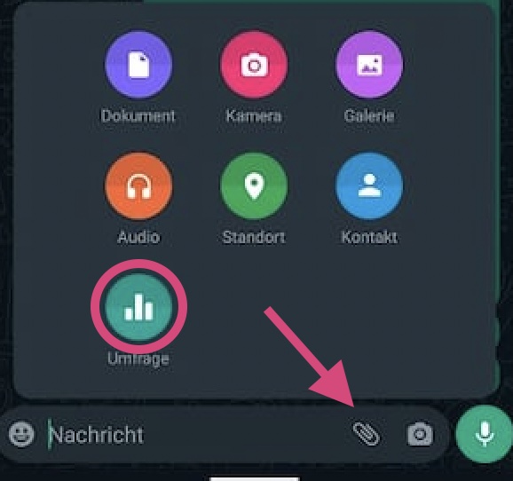 Whatsapp Umfrage und Abstimmung erstellen