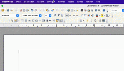 OpenOffice: Kopfzeile & Fußzeile einfügen, bearbeiten, löschen